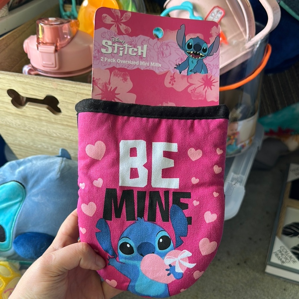 Pink Kids Oven Mitt